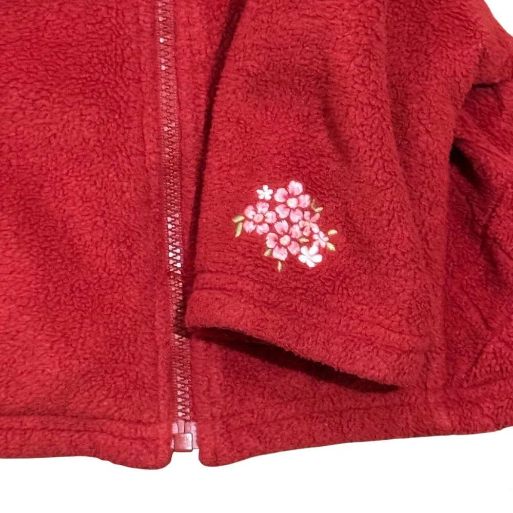 Vintage 2001 Gymboree Portabella Road‎ Fleece Hooded Jacket zip Up 6-12 Months